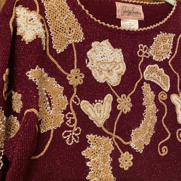 Sparkly fancy women’s sweater size M - Picture 3 of 5